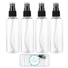4pcs 100ml Refillable Plastic Spray Bottles Empty Portable for Makeup