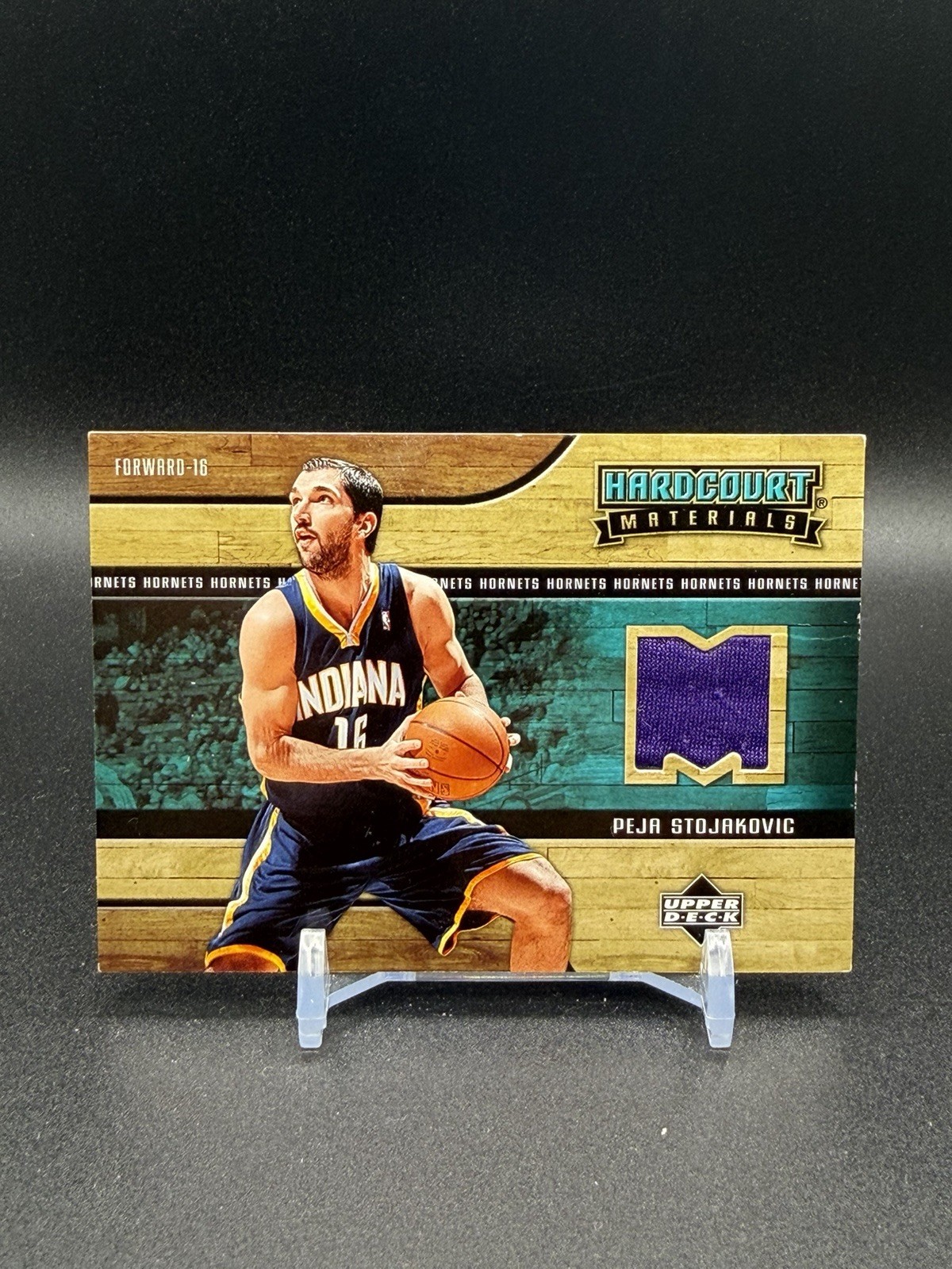 2006-07 Upper Deck Hardcourt Materials Peja Stojakovic MEM #HM-PS