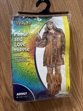 Peace And Love Hippie Costume Size XL 16-18 Item 1004