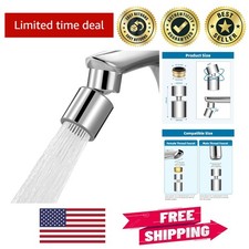 Chrome Dual-Function Faucet Aerator with 20 Rotation - Fits 55/64'' Threads