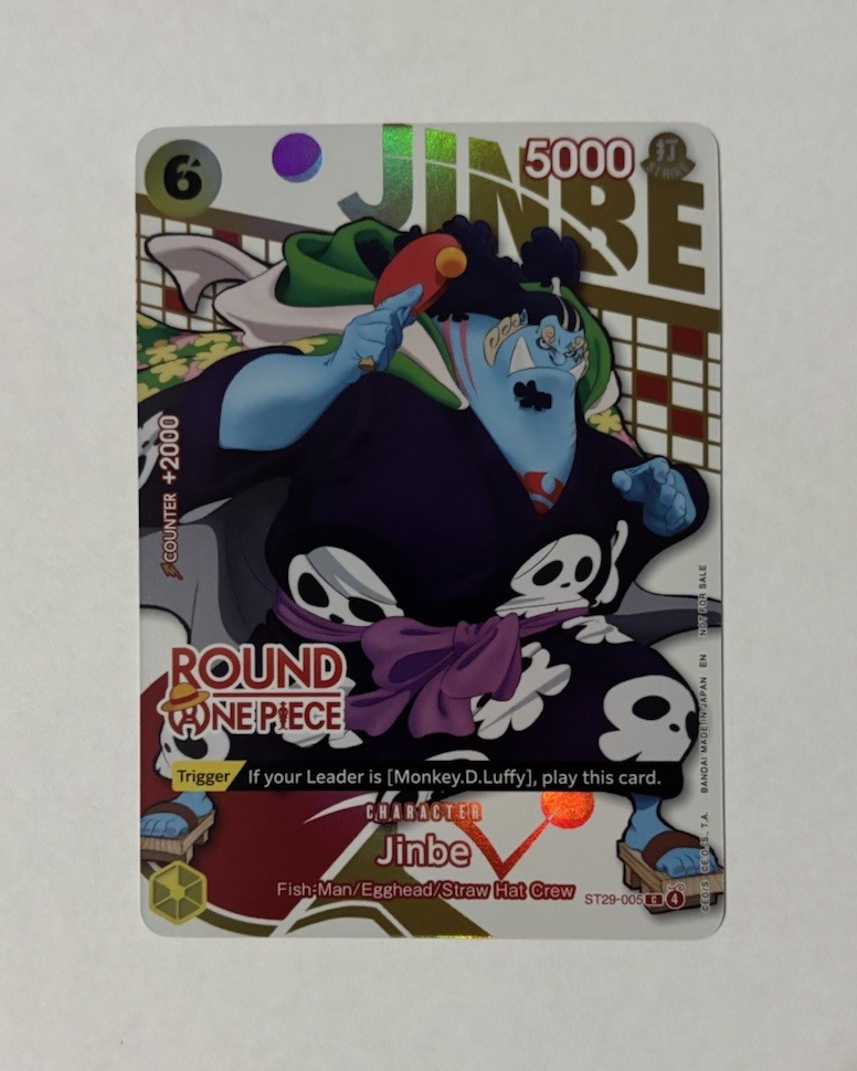 One Piece Card Game Jinbe Round 1 Promo ST29-005 English NM