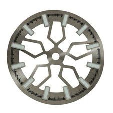 Grey 28.5mm Watch Dial Green Luminous For NH70 Watch Movement Replace Parts