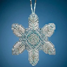 Wichelt Imports, Inc. Opal Ice Snowflake Ornament Counted Cross-Stitch Kit