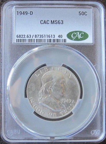 1949-D Franklin Half Dollar PCGS MS63 CAC
