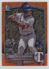 2025 Bowman Chrome Prospects Orange Shimmer Refractor 15/25 Pablo Guerrero 05go