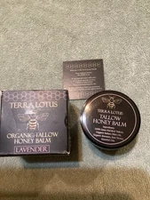 Terra Lotus Organic Grass-Fed Beef Tallow with Raw Honey 2 oz Lavender