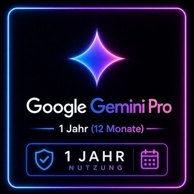 Google Gemini Pro Zugang 1 Jahr (12 Monate)