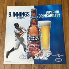 2008 All Star Game Bud Light NY Yankees  NYC SUBWAY POSTER RARE
