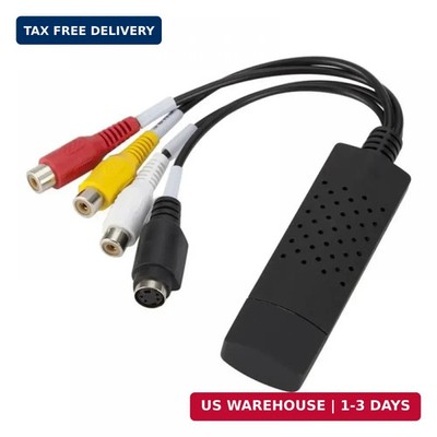 VHS to Digital Converter,USB 2.0 Video Converter Capture Card,RCA to USB Audio C