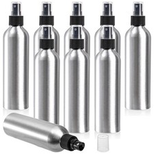 9 Pack 8 Oz Aluminum Fine Mist Spray Bottles, Refillable  Leak-Proof Metal E...