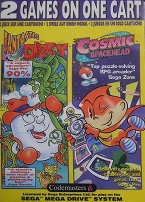 Dizzy Cosmic Spacehead - Sega Mega Drive Platformer Puzzle Videospiel OVP