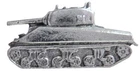 WW2 M4 Sherman Tank Hand Made English Pewter Pin Badge - LAST FEW