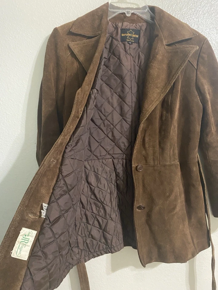 Women’s Vintage Suede Leather Jacket - Image 3 of 4