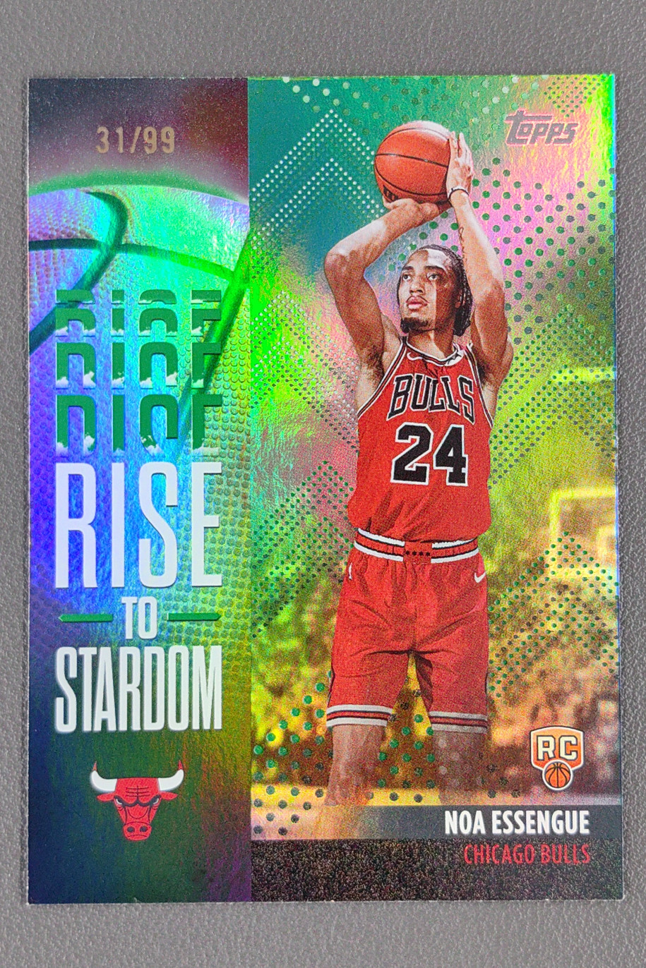 2025-26 Topps Noa Essengue Rise To Stardom Green Rainbow RC /99 #RTS-12