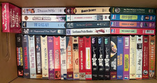 VHS Tapes Lot Of 35 Vintage Movies Mixed Bundle Tape Variety Clean Like New
