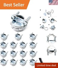 Cable Connectors Steel Clamp Type for Metallic Conduit 1/2 Inch 16pcs