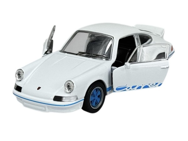 Welly 1973 Porsche 911 Carrera Rs 2.7 Weiss 1:34 Die Cast Model New In Box 43653-image