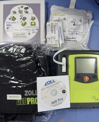 ZOLL AED PRO NEW-ECG Capable -Biomed Tested w/New Battery-Adult&Peds Pads