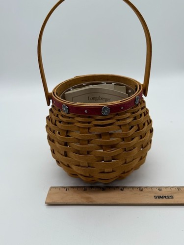 Vtg 2004 Longaberger Let Me Call You Sweetheart Basket with Protector - Picture 14 of 16
