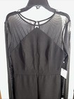 Laundry By Shelli Segal Jumpsuit Women’s 2 Black Sheer Sleeves/Back Wide Leg NWT — photo 2
