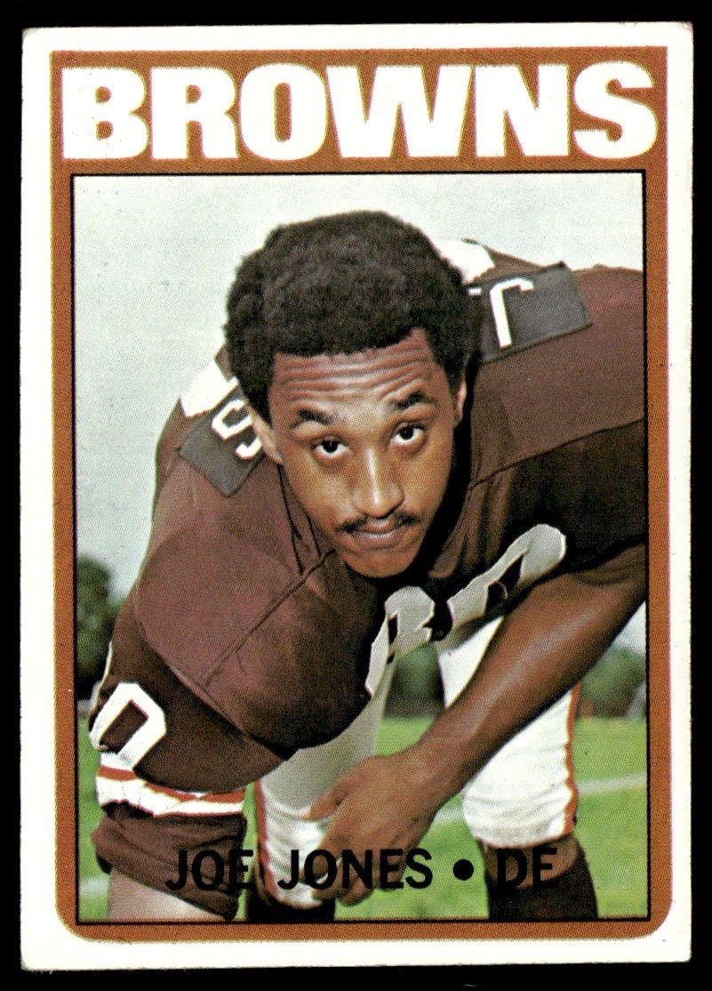 1972 Topps Football Card Joe Jones RC Cleveland Browns #46 EX