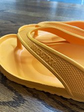 Birkenstock Women s Orange Rubber Flip Flop S...