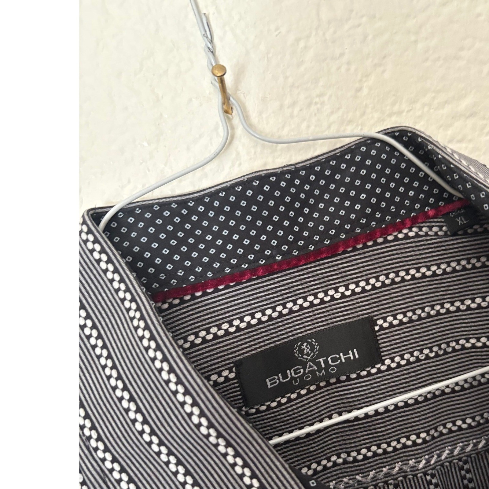 Bugatchi Uomo Striped Collared Button Down Long S… - image 2