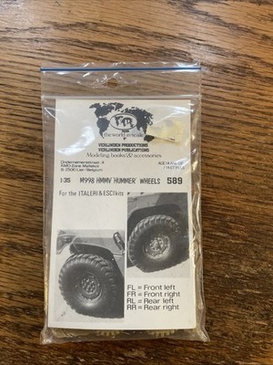 Verlinden 1/35 M998 HMMV 'Hummer' WHEELS , #589
