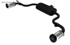 Ulter Duplex Sportauspuff Fiat SEICENTO 98- 80mm DTM rund scharf abgeschrägt