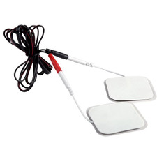 2PCS 2Pin Black TENS Electrode Lead Wires for EMS Massage Machine