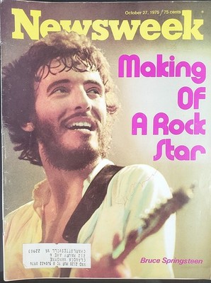 Bruce Springsteen Making of Rock Star Newsweek October 27 1975 - blk cab