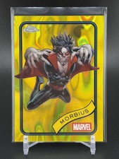 2025 Topps Chrome Marvel Morbius #166 Yellow Lava Refractor