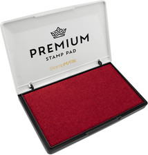 Premium Stamp Pad Large Size 3.5" X 6" - for Traditional Rubber Stamps - Felt Pa