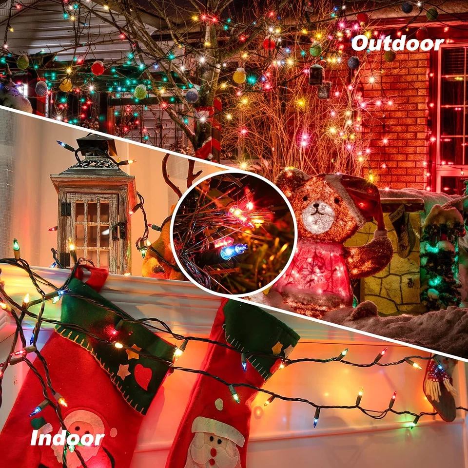 Multicolor Christmas Lights, 12.5Ft 50 Count Incandescent Christmas String Light - Image 4 of 4