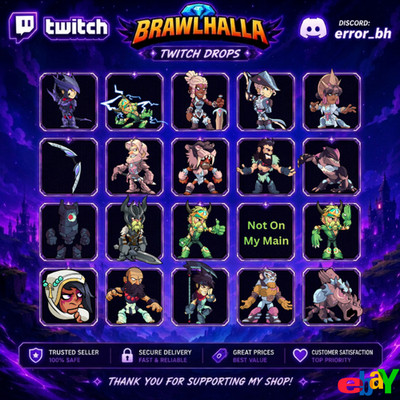 brawlhalla (Twitch Drops) 20 Items Pack | Fast Delivery