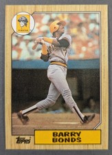 1987 Topps Barry Bonds #320 Pittsburgh Pirates Rookie Card RC. rookie card picture