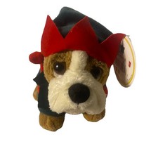 Russ Berrie Zelda Wisdom Plush What the Elf Happy Bulldog Costumed Dog 5.5"