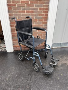 Nova Lightweight Transport Chair - 19" With Swing Away Footrest 329b