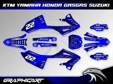 Yamaha YZ 125 250 Graphics Kit 2022-2024 | Custom MX Decals for 2-Stroke Dirt Bi