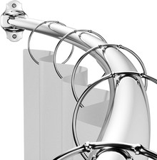 Curved Shower Curtain Rod, Adjustable 40-72 Inches Extra Wide Curved Shower Rods