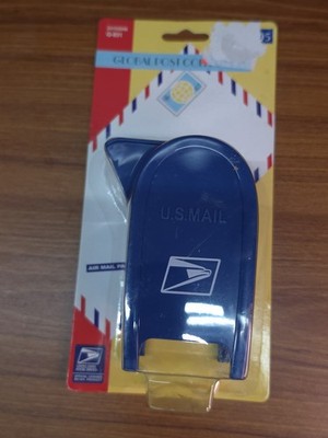USPS Global Post Collection 4.5'' Mailbox Coin Bank Stamp Dispenser 2003 Sealed