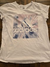 Girls Adidas Athletic Tee Shirt Youth Sports Active Wear Large