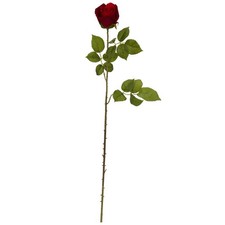 Nearly Natural 33-in Elegant Red Rose Bud Artificial Flower Set of 6 