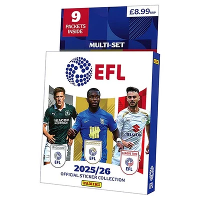 PANINI EFL 2025/26 Sticker Collection Multiset 9 Packets