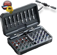 42 in 1 Magnetic Screwdriver Set, DIY Ratchet Screwdriver Set, Multi Bit Screw D