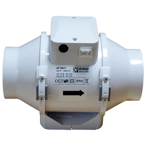 Rohrventilator Rohrlüfter Ventilator Duct Fan Lüfter Gebläse TURBO Motor Dalap - Bild 3 von 4