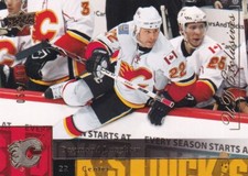 09-10 UPPER DECK UD EXCLUSIVES - DAYMOND LANGKOW /100 #177 CALGARY FLAMES