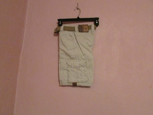 NWT~ BOYS BAILEYS POINT PREMIUM PLAID/SOLID BELTED CARGO SHORTS......$29.99 - Picture 11 of 15