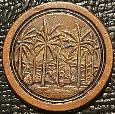 GREAT SEAL OF THE STATE OF FLORIDA MEDAL COIN TOKEN PALM TREE IN
