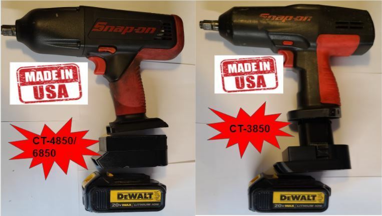 Snap On 18v Nicad tool to Dewalt Lithium battery adapter eBay